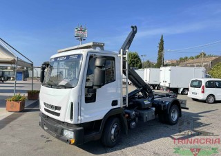 Trinacria Autoveicoli S.r.l. Autocarro Camion Furgone cassone frigo Iveco Eurocargo 100E18 E5 SCARRABILE BOB ANNO 2010